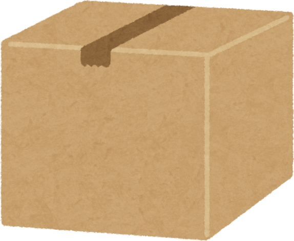 Illustration of Sealed Cardboard Box