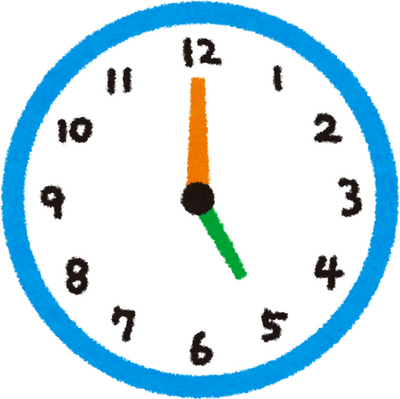 Illustration of a Clock Showing 6:30