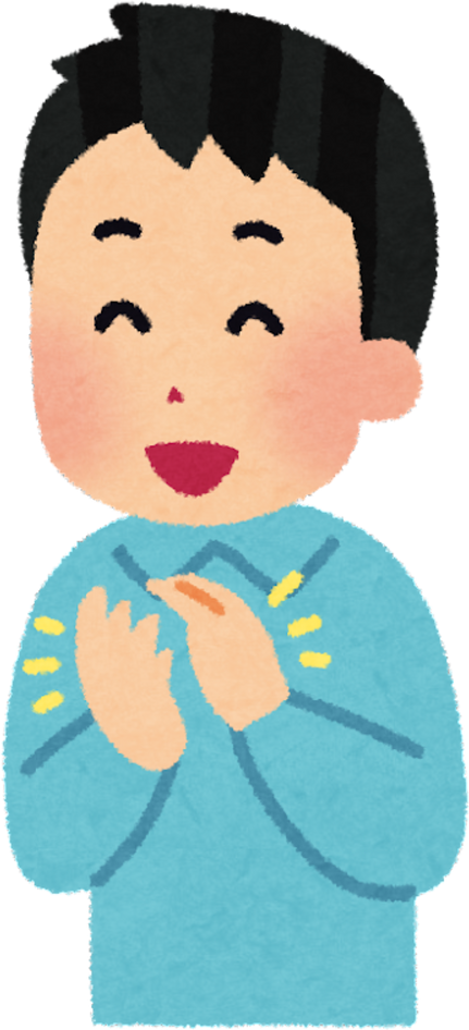 Illustration of a Smiling Boy Clapping Hands