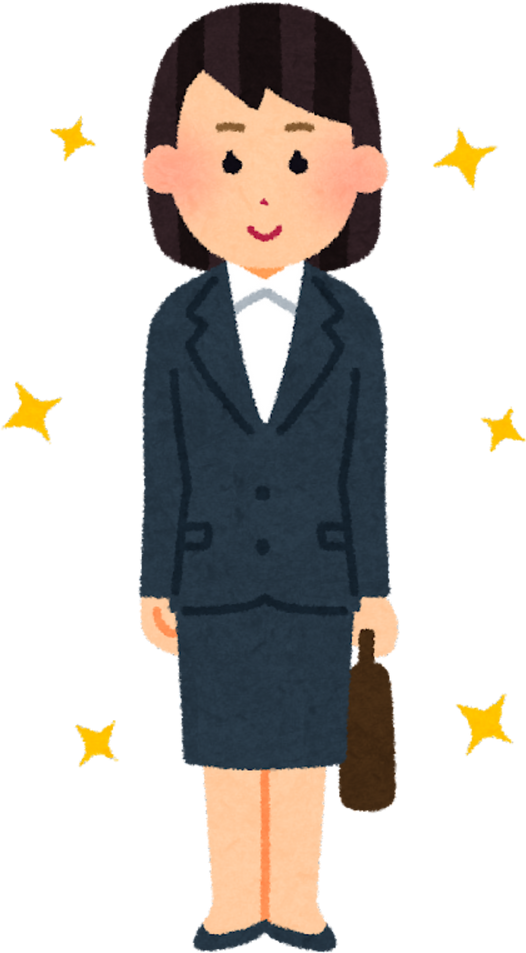 Illustration of a Professional Woman in a Neat Suit